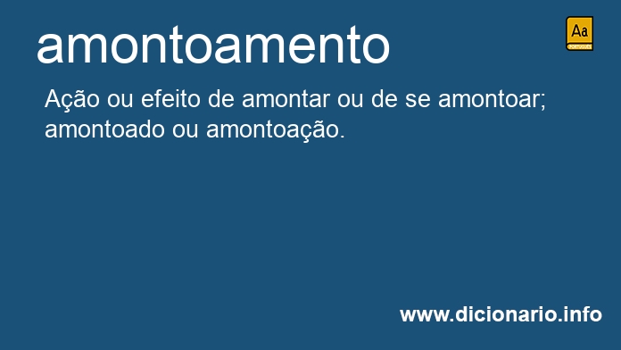 Significado de amontoamentos