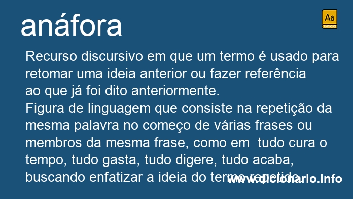 Significado de anforas