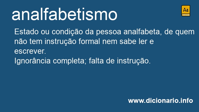 Significado de analfabetismos