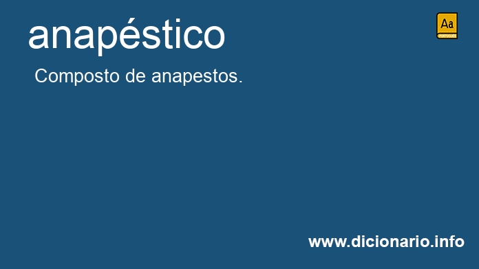 Significado de anapstica