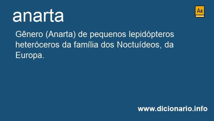 Significado de anarta