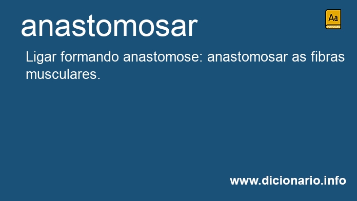 Significado de anastomosa