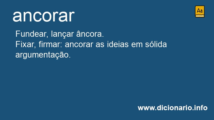 Significado de ancoraro