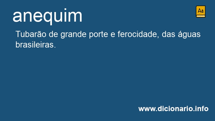 Significado de anequim