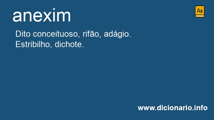 Significado de anexins