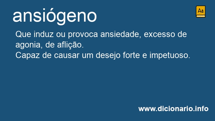 Significado de ansigeno