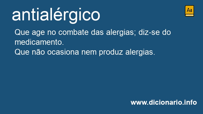 Significado de antialrgicos