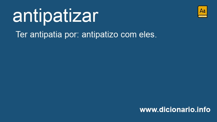 Significado de antipatizaria