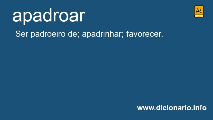 Significado de apadroava