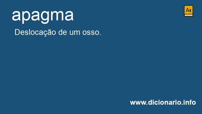 Significado de apagma