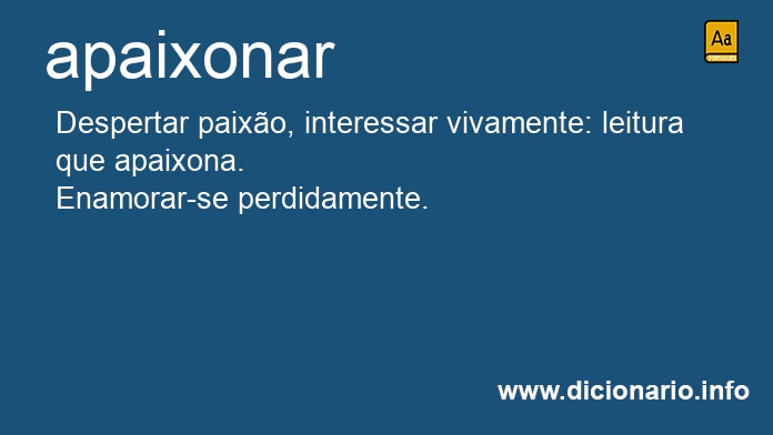 Significado de apaixonariam