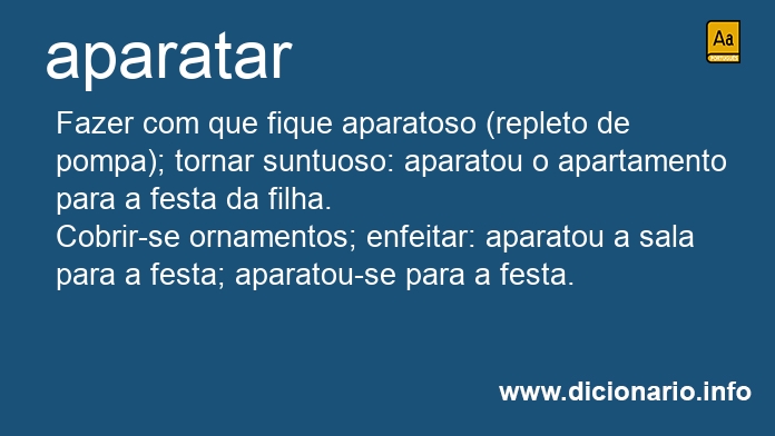 Significado de aparatarei