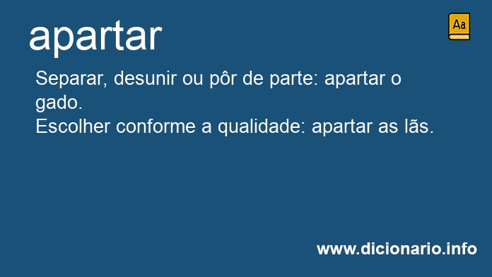 Significado de apartaramos