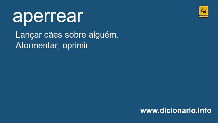 Significado de aperrears