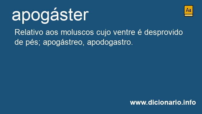 Significado de apogster