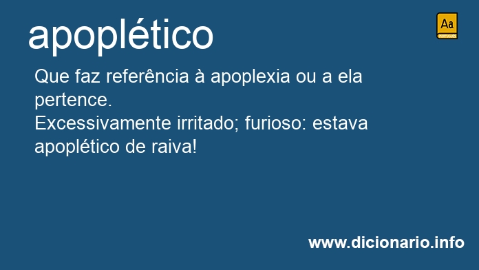 Significado de apopltico