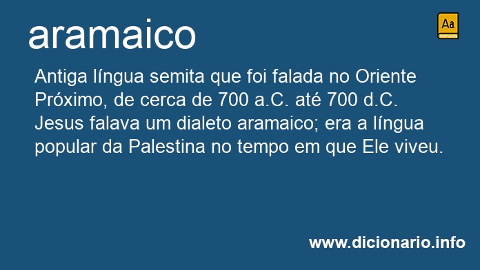 Significado de aramaica