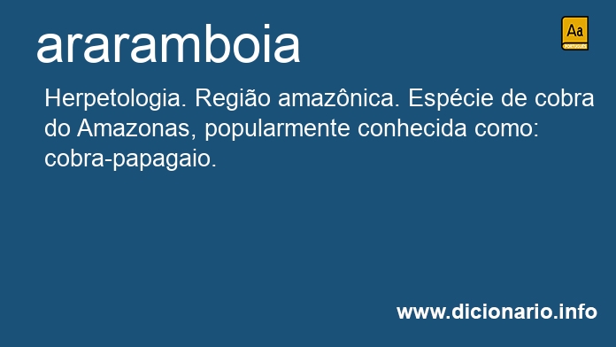 Significado de araramboia