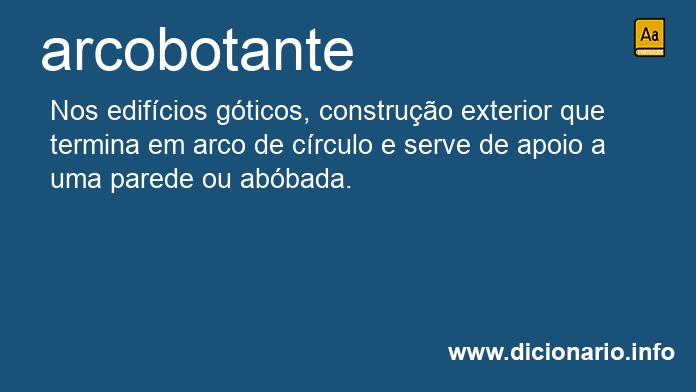 Significado de arcobotantes