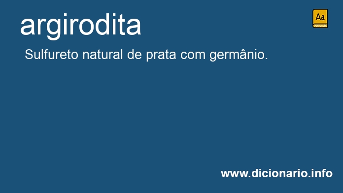 Significado de argirodita