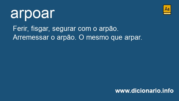 Significado de arpoa