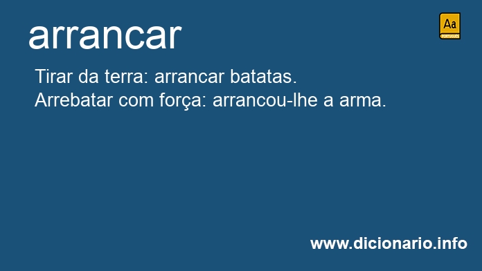 Significado de arrancardes