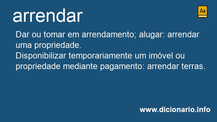 Significado de arrendareis