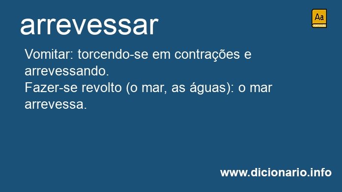 Significado de arrevessar