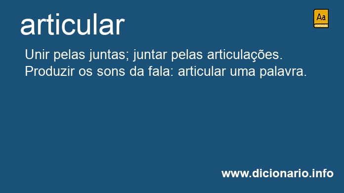 Significado de articular