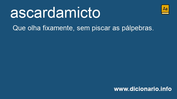 Significado de ascardamicto