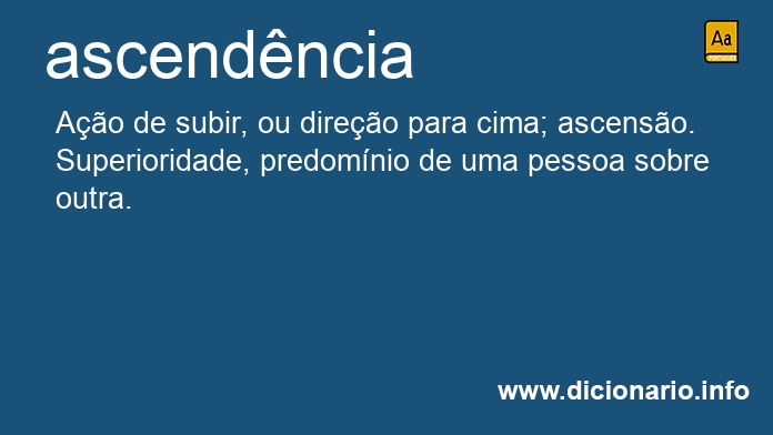 Significado de ascendncias