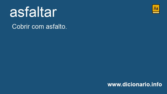 Significado de asfaltars