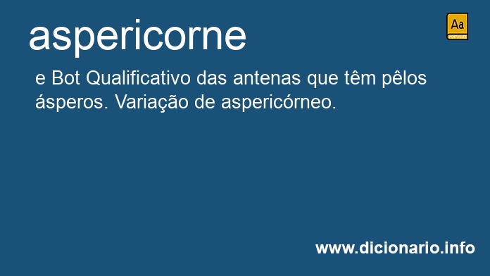 Significado de aspericorne