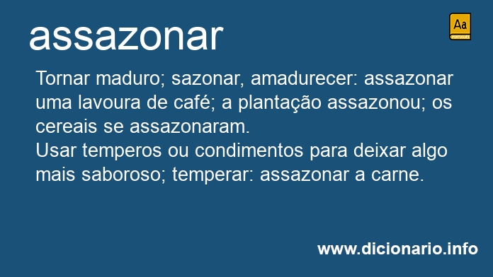 Significado de assazonai