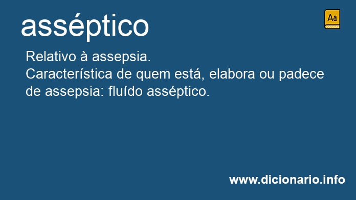 Significado de assptica