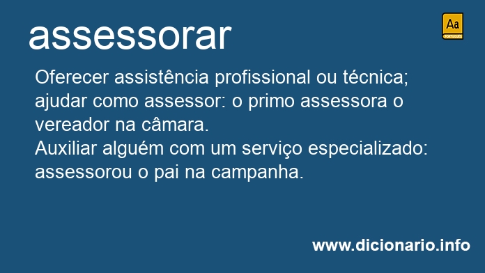 Significado de assessoraras