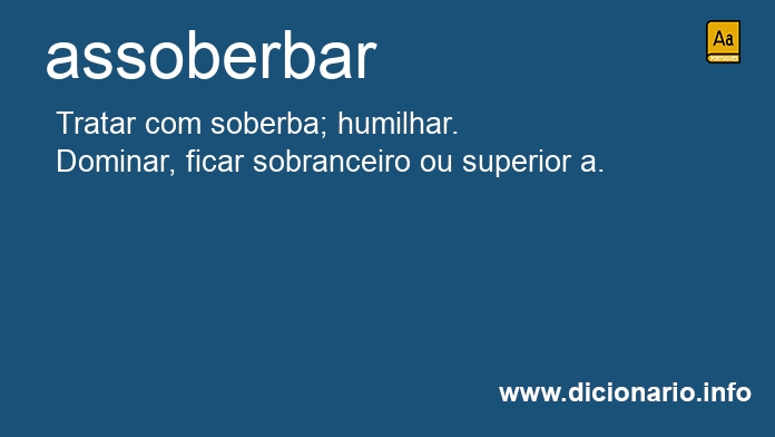 Significado de assoberbam