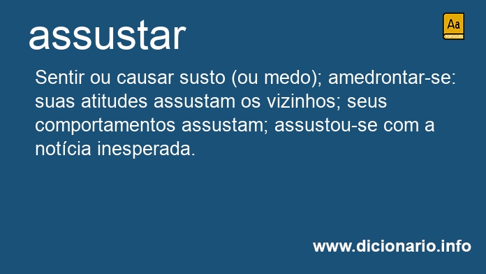 Significado de assustaste