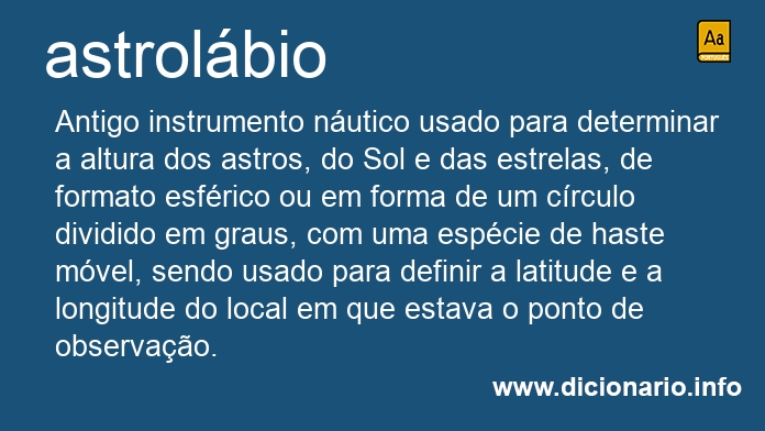 Significado de astrolbios