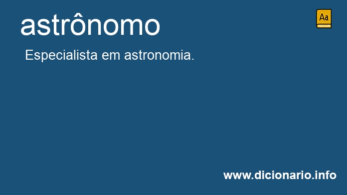 Significado de astrnoma