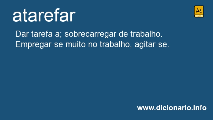 Significado de atarefar