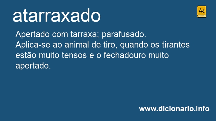 Significado de atarraxado