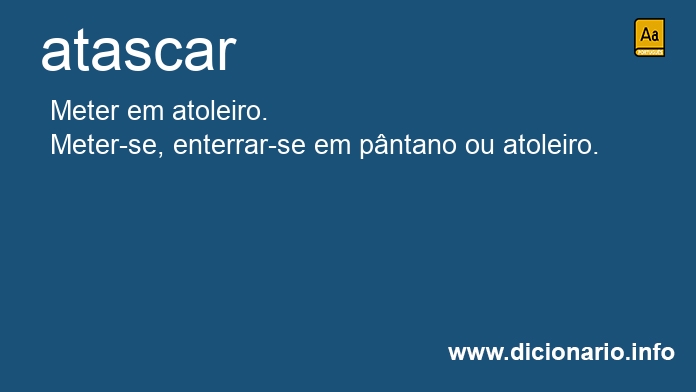 Significado de atascar