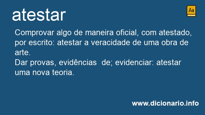 Significado de atestarias