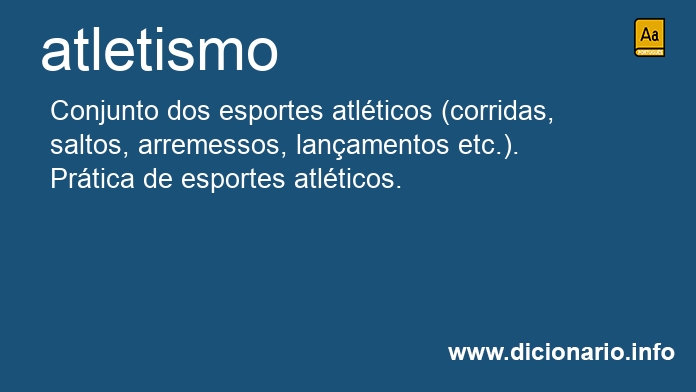 Significado de atletismos