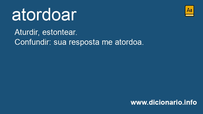 Significado de atordoars