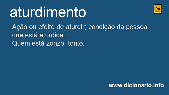 Significado de aturdimento