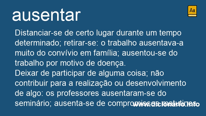 Significado de ausentaro