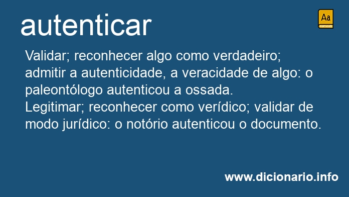 Significado de autenticam