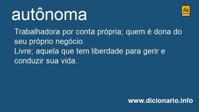 Significado de autnoma